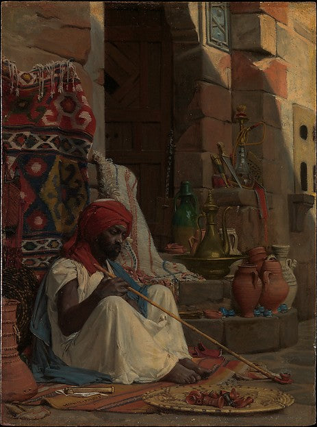 Jean Lecomte du Nouÿ:A Merchant in Cairo 1870-16x12"(A3) Poster