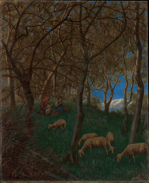 Hans Thoma:At Lake Garda 1907-16x12"(A3) Poster