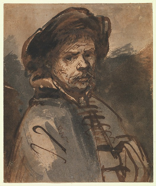 Rembrandt :Self-Portrait 1635–40-16x12"(A3) Poster