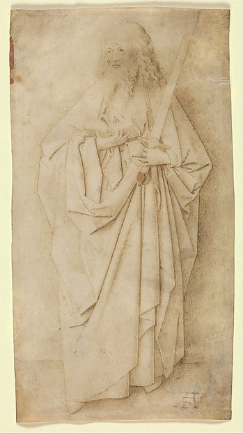 Circle of Jan van Eyck 1390–Brussels 1441):Saint Paul c1430-16x12"(A3) Poster