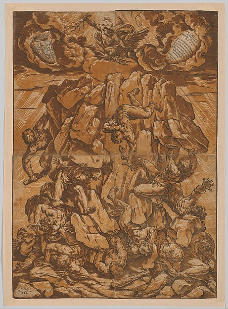 Fall of the Giants 1638-Bartolomeo Coriolano ),After Guido Re, Poster Print Wall Art