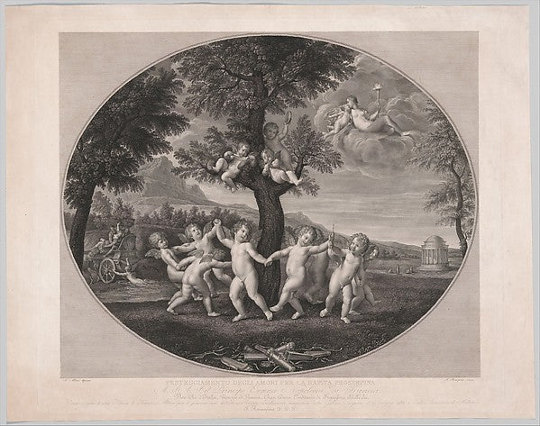 Amorini Celebrate the Rape of Proserpina 1805–12-Francesco Ros, Poster Print
