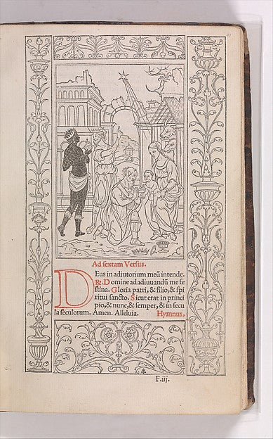 Horae in Laud. Beatiss. semper V.M. January 16,1525-,16x12"(A3)Poster