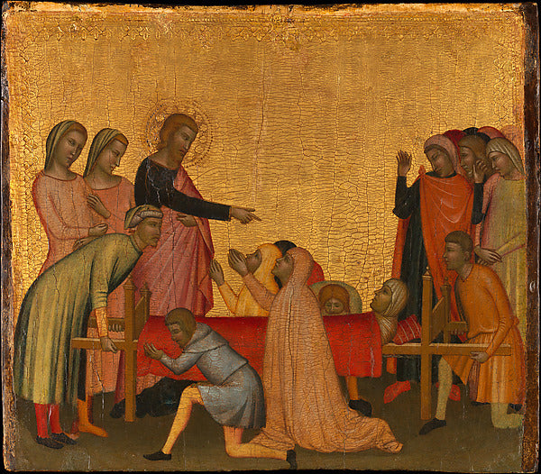 Francescuccio Ghissi:Saint John the Evangelist Raises Satheu-16x12"(A3) Poster