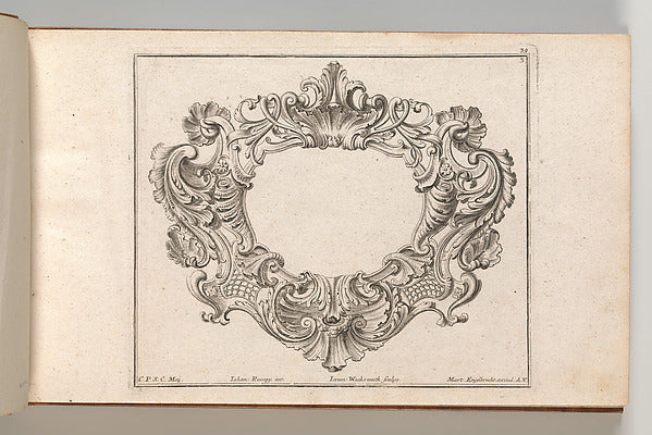After Johannes Rumpp:Design for a Cartouche Plate 3 from 'Ne-16x12"(A3) Poster