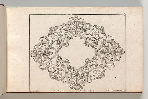 After Johannes Rumpp:Design for a Cartouche Plate 4 from 'Ne-16x12"(A3) Poster