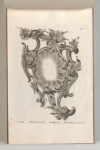 After Jeremias Wachsmuth:Design for a Cartouche Plate 4 from-16x12"(A3) Poster