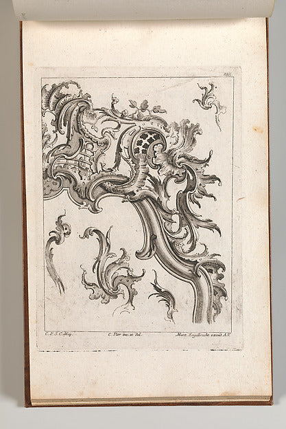After Carl Pier:Various Designs for Rocaille Ornaments Plate-16x12"(A3) Poster