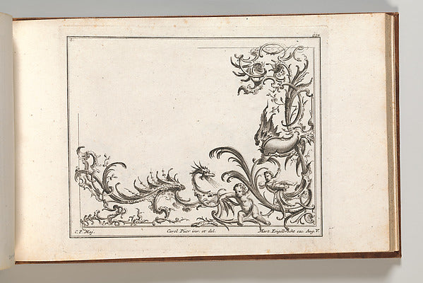 Carl Pier:Design for the Decoration of the Lower Right Corne-16x12"(A3) Poster