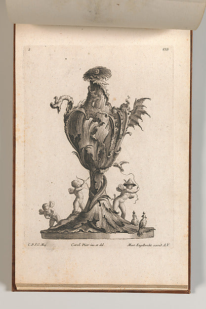 After Carl Pier:Design for a large Vase or Ewer representing-16x12"(A3) Poster