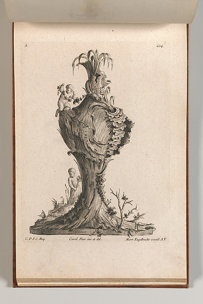 After Carl Pier:Design for a large Vase representing 'Earth'-16x12"(A3) Poster
