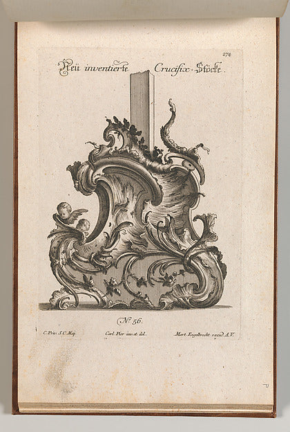 After Carl Pier:Design for the Base of a Crucifix Plate 1 fr-16x12"(A3) Poster