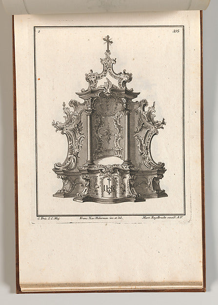 Franz Xavier Habermann:Design for a Tabernacle Plate 2 from -16x12"(A3) Poster