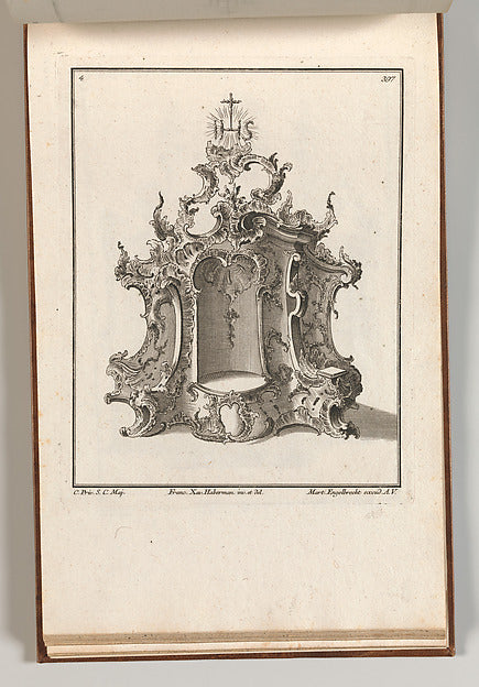 Franz Xavier Habermann:Design for a Tabernacle Plate 4 from -16x12"(A3) Poster
