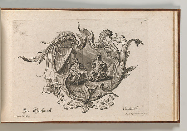 After Johannes Rumpp:Design for a Cartouche and a Representa-16x12"(A3) Poster
