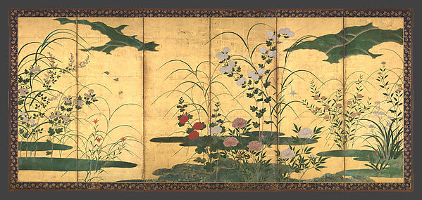 ,Flowers and Grasses of the Four Seasons late 16th,16x12"(A3)Poster