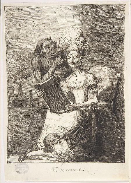 She Doesn't Recognize Herself 1807–45-Leonardo Alenza y Nieto,16x12"(A3) Poster