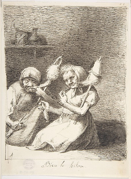 They Spin Well 1807–45-Leonardo Alenza y Nieto,16x12"(A3) Poster