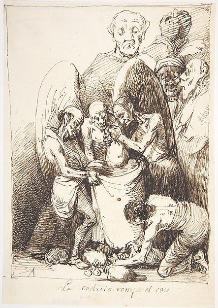 Greed Breaks the Bag 1807–45-Leonardo Alenza y Nieto,16x12"(A3) Poster