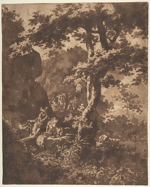 Mercury Lulling Argus to Sleep in a Landscape mid 17th cent-Ja,16x12"(A3) Poster