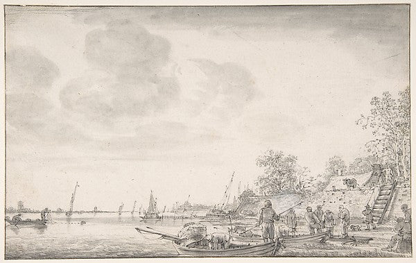 Coast Scene 1626–87-Jacob Esselens,16x12"(A3) Poster