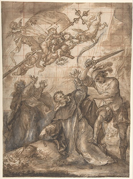 The Martyrdom of St. Peter Martyr 1615–73-Francisco Camilo,16x12"(A3) Poster