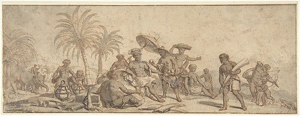 Africa early 17th cent-Ascribed to Pieter Jacobsz. van Laer H, Poster Print