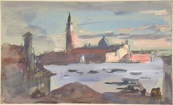 San Giorgio Maggiore Venice 1840–1906-Hercules Brabazon Braba, Poster Print Wall Art