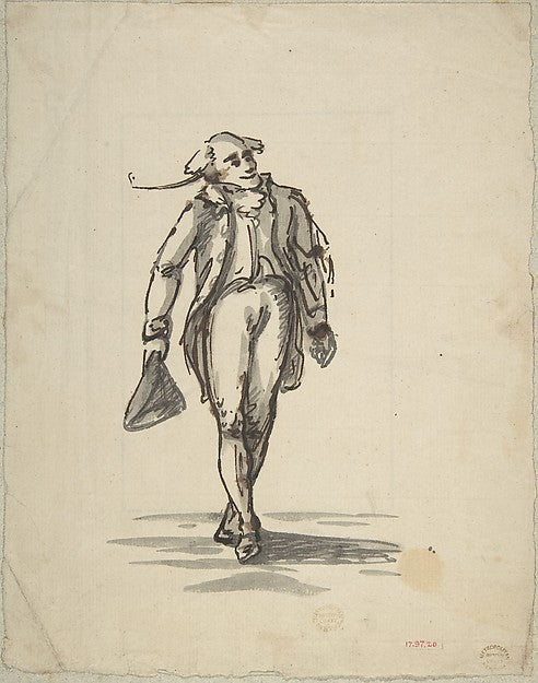 Figure of a Man the Lawyer c1790-Henry William Bunbury, Poster Print Wall Art