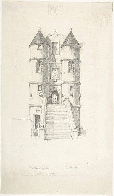 Rowallan Castle 19th–20th cent-Sir David Young Cameron, Poster Print Wall Art