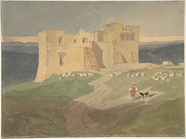 Ruined Castle 1802–42-Copy after John Sell Cotman, Poster Print Wall Art