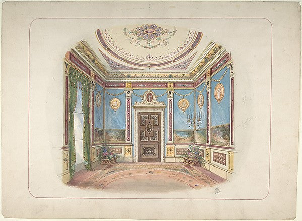 Design for a Room 1850–1919-, Poster Print