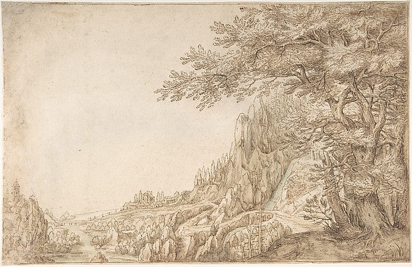 Mountainous Landscape late 16th–early 17th cent-Denis van Alsl, Poster Print