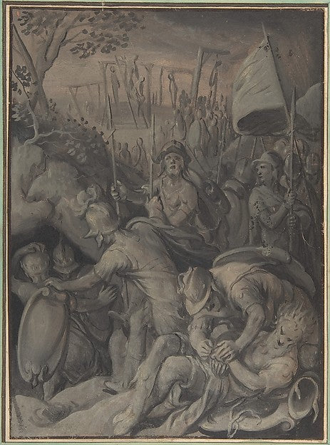 Execution of the Five Kings of the Amorites 1533–74-Joachim Be,16x12"(A3)Poster
