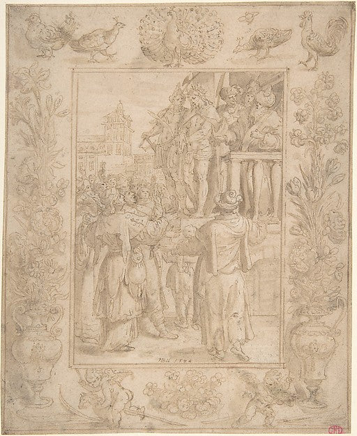 Ecce Homo 1584-Maerten de Vos, Poster Print