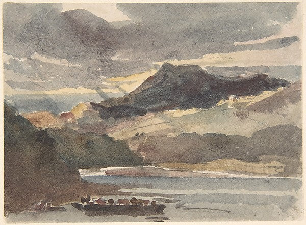 Study for "The Ferry" after 1829-Peter De Wint, Poster Print