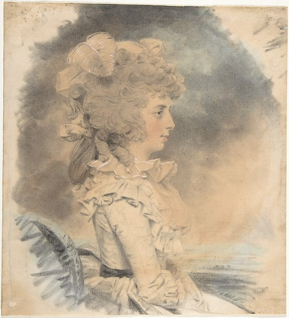 Mrs. Palmer 1785-John Downman, Poster Print Wall Art
