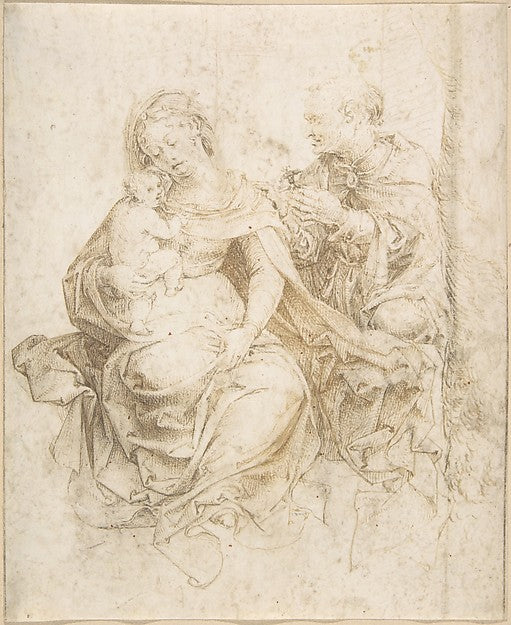 The Holy Family c1510–20-Jan Gossart ), Poster Print Wall Art
