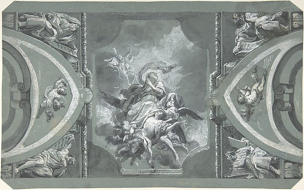 Study for the Decoration of a Vault 1754–1815-Carlo Alberto Ba,16x12"(A3) Poster