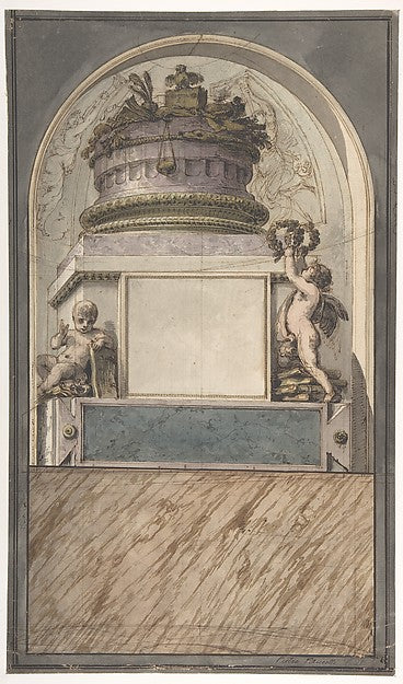 Design for a Monument 1764–1850-Pietro Fancelli, Poster Print Wall Art