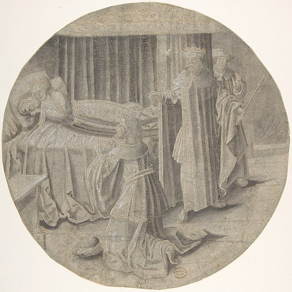Haman begs Esther for his Life 16th–mid 16th cent ?-? Circle o, Poster Print Wall Art
