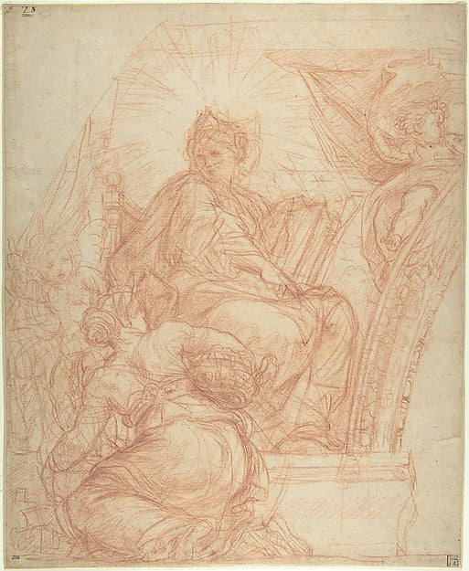 Seated Allegorical Figure of Divine Wisdom 1674–77-Carlo Marat, Poster Print Wall Art