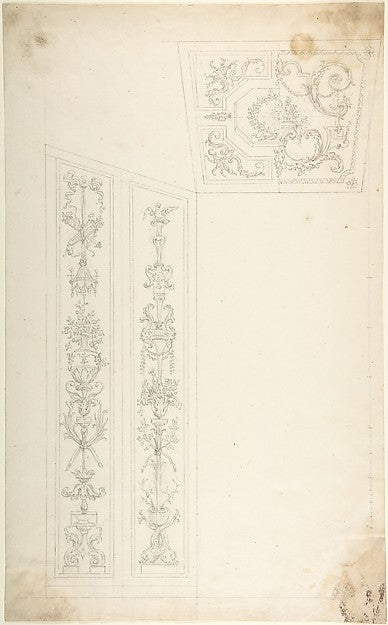 Design for a Wall and a Ceiling Decoration 1774–78-Leonardo Ma, Poster Print Wall Art