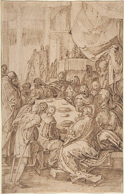 The Last Supper 16th cent-Master of the Egmont Albums,16x12"(A3)Poster