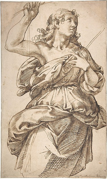 An Angel 1529–92-Bartolomeo Passarotti ,16x12"(A3) Poster