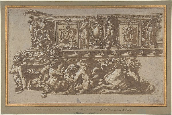 Design for a Festival Float or Barge c1530–40-Circle of Perino,16x12"(A3) Poster