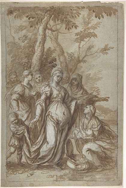 The Finding of Moses c1671-Montalto , Poster Print Wall Art