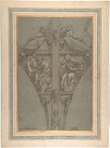 Study for the Decoration of a Vault 1532–77-Orazio Samacchini, Poster Print Wall Art