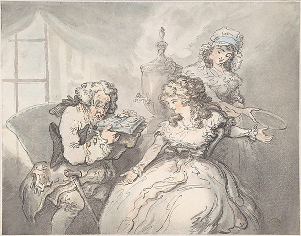 The Connoisseur 1780–1800-Thomas Rowlandson, Poster Print