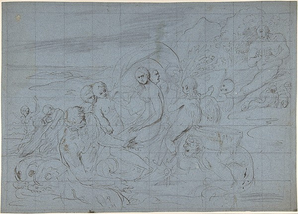 The Triumph of Galatea 1612–50-Pietro Testa, Poster Print Wall Art